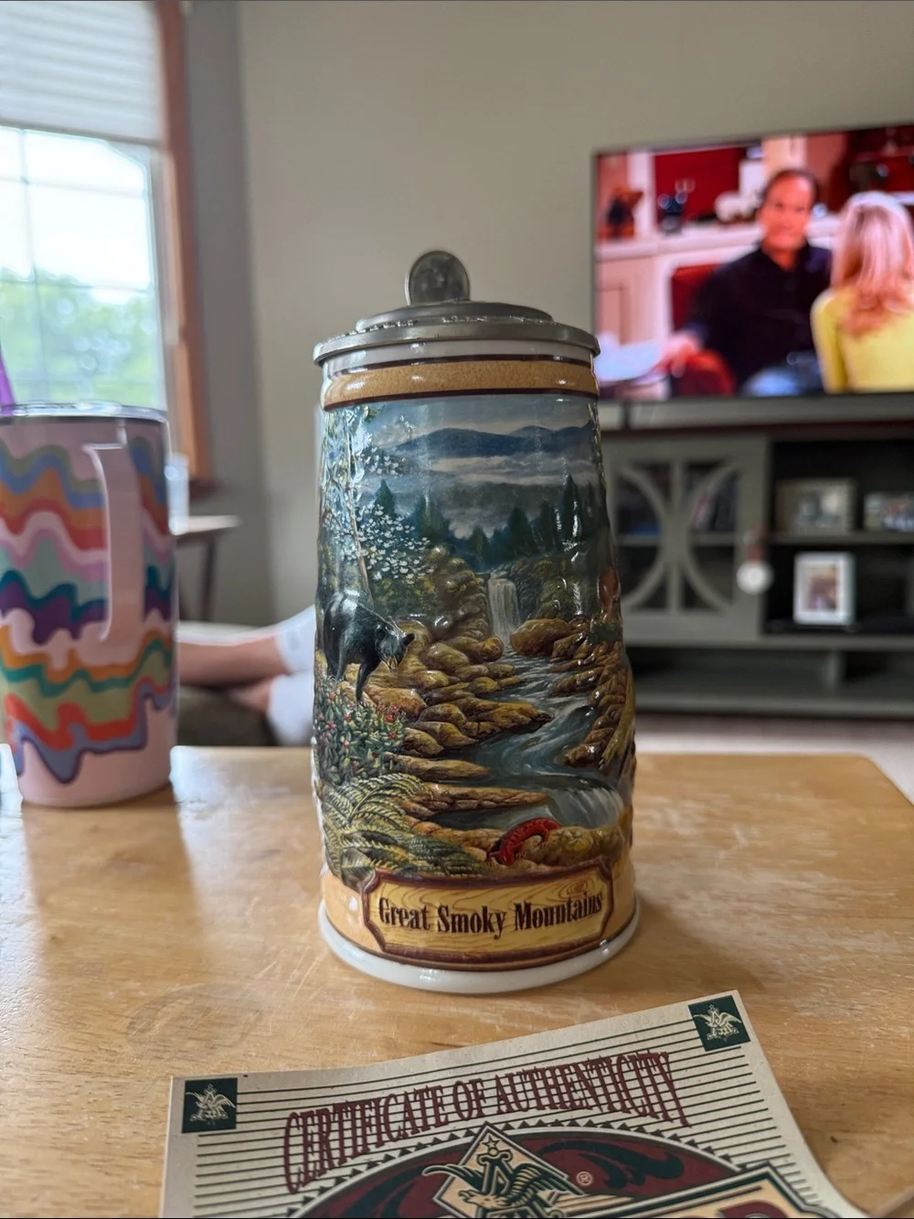 1997 Budweiser America the Beautiful Series. Great Smoky Mountains stein. #09934